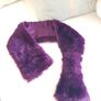 Deep Purple Fur Scarf Image 4
