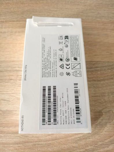 Nothing Phone 3a Lite 8/128gb White - Sim Free