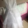 Girls Communion Dress with hoop and waistcoat Image 6