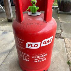 Full propane gas cylinder