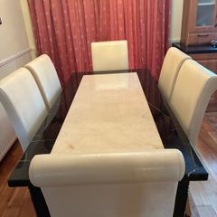 Marble table and chairs