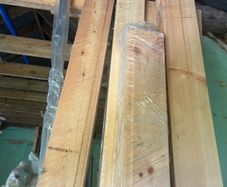 Pine wood cladding