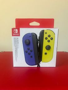 Official Nintendo Switch Joy-Con Pair (Blue / Neon Yellow) Boxed