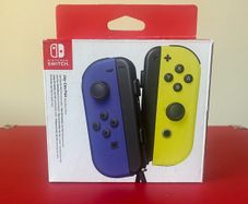 Official Nintendo Switch Joy-Con Pair (Blue / Neon Yellow) Boxed