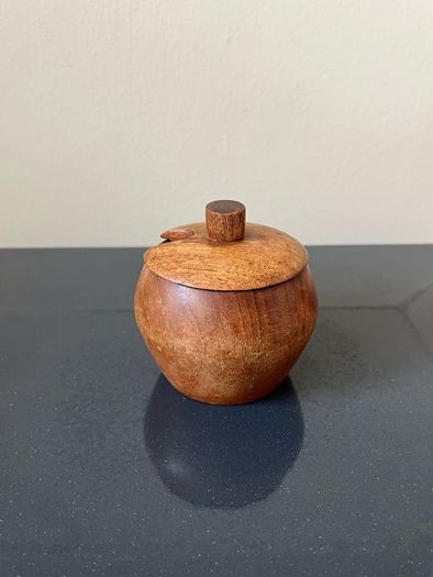 Vintage wooden jar