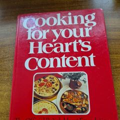 Vintage. Excellent Condition. Cooking for your Heart's Content. The official British Heart Foundation Cookbook.