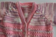 New childs pink short cardigan
