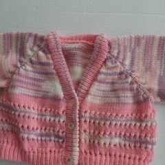 New childs pink short cardigan