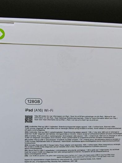 iPad 11th Gen 128gb A16 chip brand new sealed