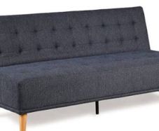 Navy click clack 3 seater sofa bed