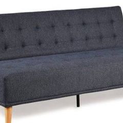 Navy click clack 3 seater sofa bed
