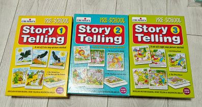 5 x Preschool Sequencing card puzzles | Story telling | what's next flash cards