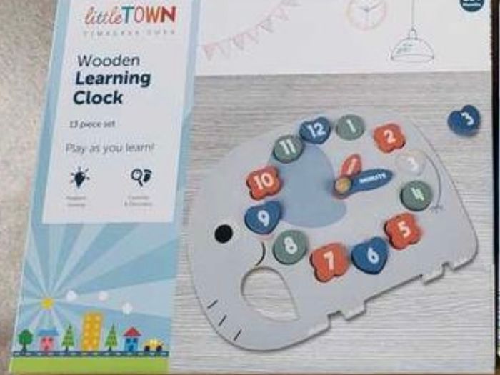 Little Town Wooden Learning Clocks