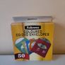 Fellowes Coloured CD DVD Envelopes New 50 pack Image 3