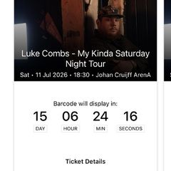 Luke Combs x2 11th July Amsterdam