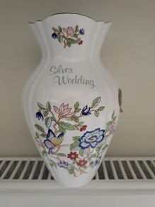 Silver Wedding Royal Tara vase