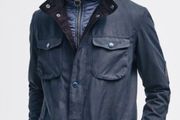 Barbour Ogston Wax Jacket Navy