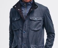 Barbour Ogston Wax Jacket Navy