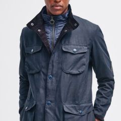 Barbour Ogston Wax Jacket Navy