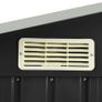 Garden Shed with Rack Anthracite 205x130x183 cm Iron Image 6