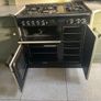 Rangemaster Classic 90 Dual Fuel Range Cooker Cream & Chrome Image 2