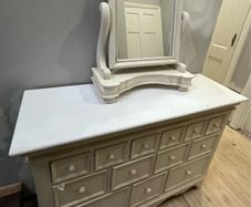 chest of drawers and mirror