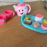 Fisher Price plastic Tea Set and shape sorting cake Image 2