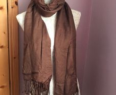 Norman Langstaff brown pashmina - New with tags