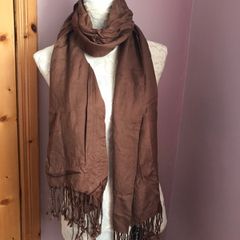 Norman Langstaff brown pashmina - New with tags
