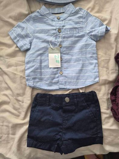 baby outfit and hats to match