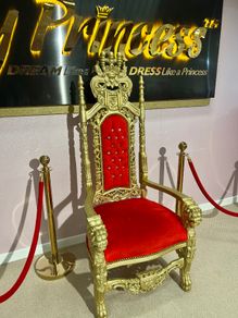 MUST GO! Vintage Style Throne, Chairs (big&small), Mirrors & Flower Arch - QUICK SALE!