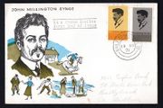1971 Ireland Birth Centenary of JM Synge (playwright) Commemorative Stamps Harp First Day Cover (FDC)