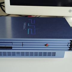 Playstation 2 Console Aqua Blue Ps2 PAL Refurbished Original controller hd adapter