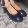 Brand new navy girls shoe with heel size 11 & size 13 Image 2