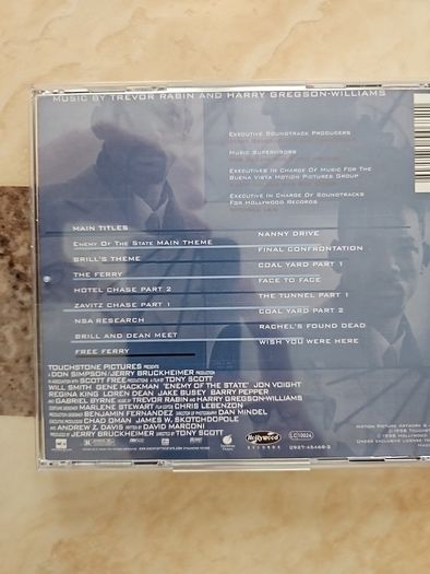 Trevor Rabin And Harry Gregson Williams CD - Enemy Of The State Soundtrack