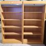 Tall cabinets wood shelving roller shutter Image 2