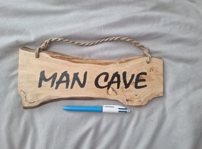 Wooden Man Cave sign