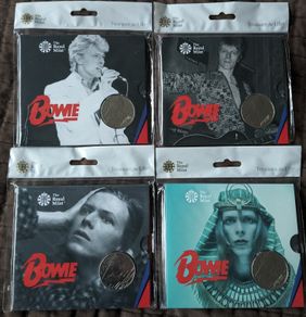 Royal Mint Music Legends "David Bowie" Cupro-Nickel X 4