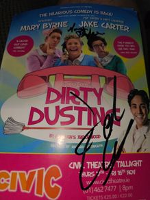 signed flyer mary Byrne and jake carter
