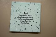 Richard Lang Dad coaster sentiment quote