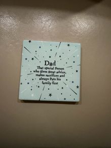 Richard Lang Dad coaster sentiment quote