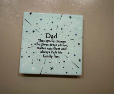 Richard Lang Dad coaster sentiment quote