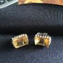 Sterling silver, citrine and white topaz earrings Image 3