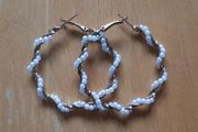 Very pretty beaded loop earrings