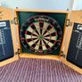 Dartboard Cabinet with Brand New Darts Image 2