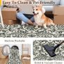 Vintage Rugs Living Room Area Rug 200x300cm Black Large Non Slip Washable Lounge Dining Room Bedroom Kitchen Office Indoor Carpet Low Pile Big Carpets Image 5