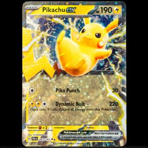 Pikachu EX 063/193 Double Ultra Rare Scarlet and Violet Paldea Evolved Pokemon Card
