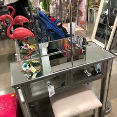 Mirror dressing table and seat
