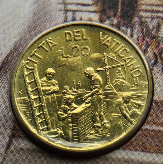 Vatican Pope John Paul II vintage 1999 original UNC coins set
