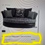Grey 2 seater Cuddler Couch Image 7